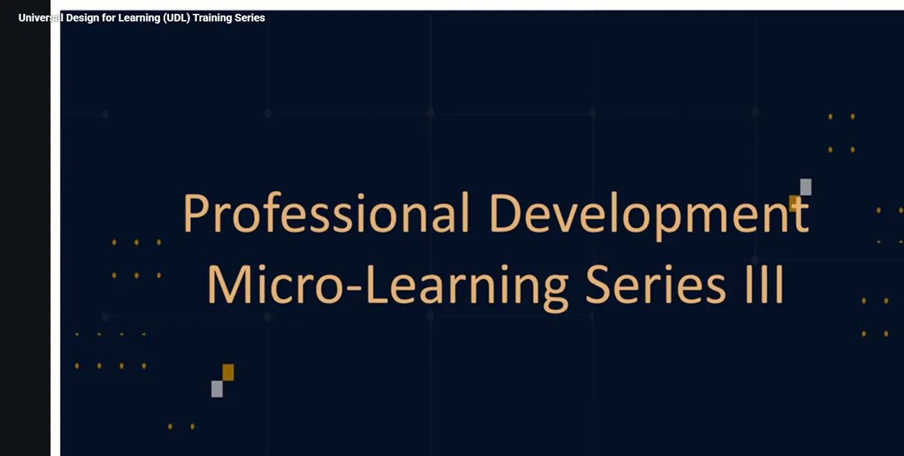 Universal Design for Learning